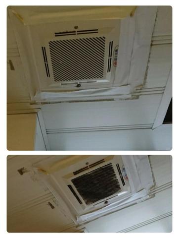 林淯萍 - 浴室排風口清潔前後