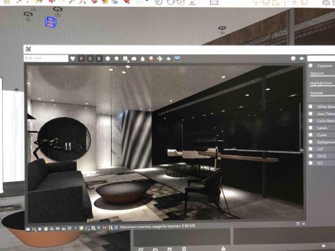 橫築室內設計 - Sketch up 建模