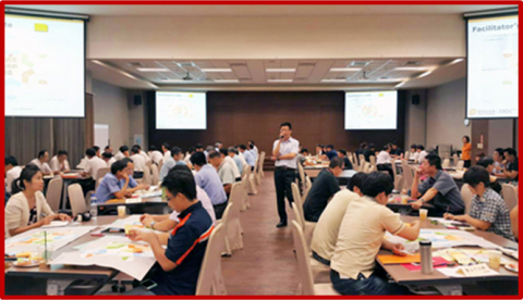 萊恩行可 (阿布哥) - 由阿布哥帶領工具機產業高階主管，現場共計120位學員，進行公司經營管理問題的全方位診斷與分析。