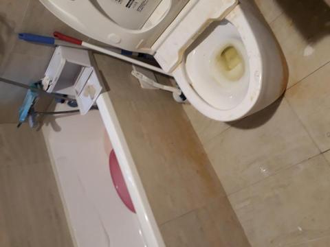 陳沛靖 - 馬桶，浴缸刷洗前，超髒