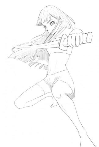 千秋 - 練劍少女畫風展示