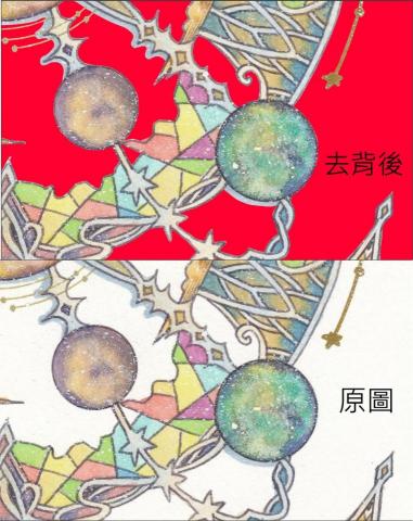 詹怡慧 - 圖案複雜精細的去背參考