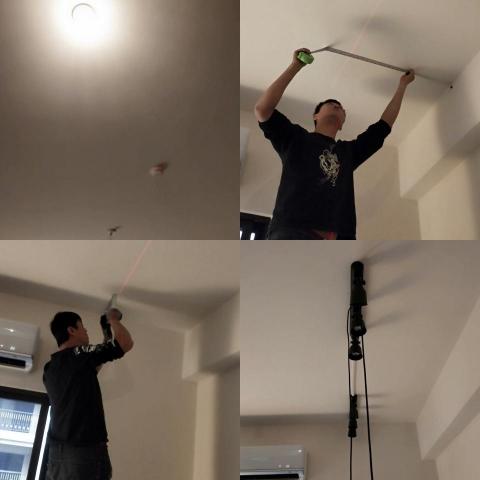 胡羽蝶 - 安裝投射燈