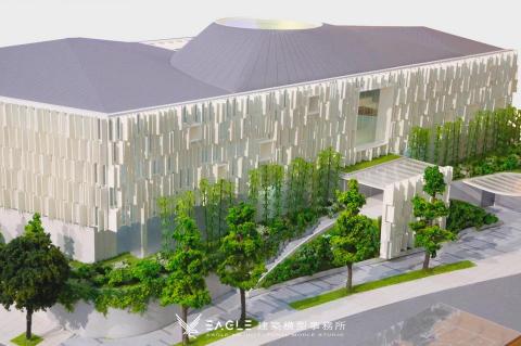 Eagle模型事務所 - 建築模型 / 雷射切割 - ➤遊客服務中心 - 建築模型
這座模型的四面牆有上百片，甚至上千片的垂直飾板，為了忠實呈現飾板之美，我們堅持用最精準、最安全的方式，一片一片手工黏上去，最後才完成這座經典的作品!

