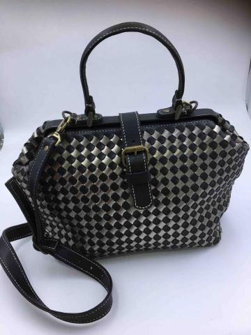 嵐色皮革 - 醫生編織包