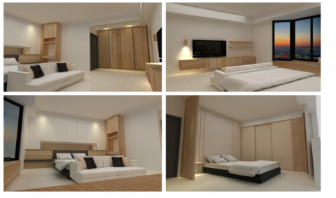 莉亞創意室內裝修工作室 - 每個案件3D模擬設計