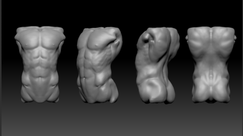 RONINSHOO  - Zbrush人體,生物雕塑