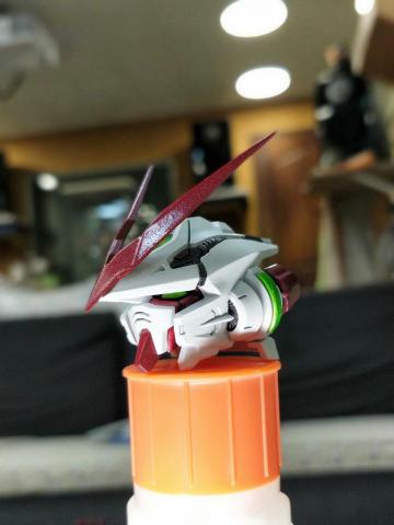 蘇先生 - 大部上色後的紅異端頭雕