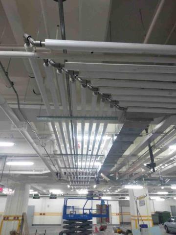 專業水電裝修 - 溫水游泳池層插式熱水管配管