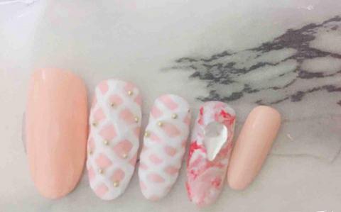 丁丁藝術美甲 - 粉粉的1000