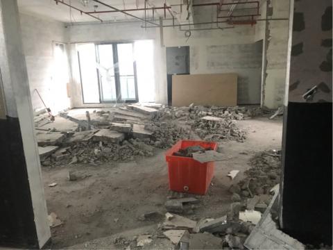 達承拆除工程 - 新大樓輕質隔間牆打除