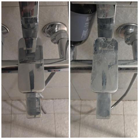 小蔡工作室 - 皂垢清洗前後