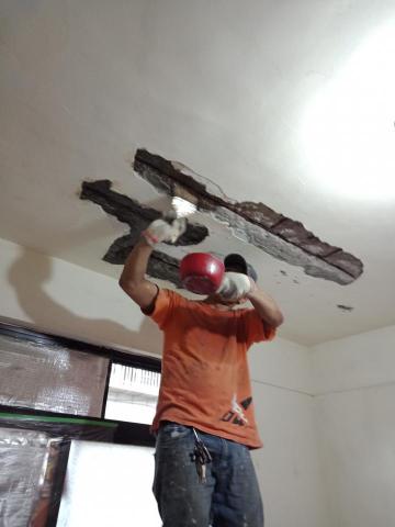 軒智房屋修繕工程 - 結構補牆施工前