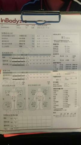 英杰 - 客人增肌練後一個月。紀錄。