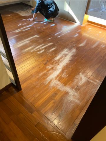 穎采漆作工作室 - 木地板養護研磨過程