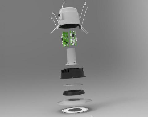 MJ - 智能照明筒燈爆炸圖