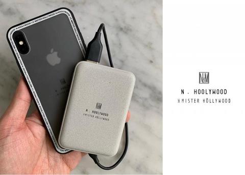 ABSOLUTE TECHNOLOGY - N.HOOLYWOODx ABSOLUTE 手機玻璃保護殼/5000mah行動電源聯名款