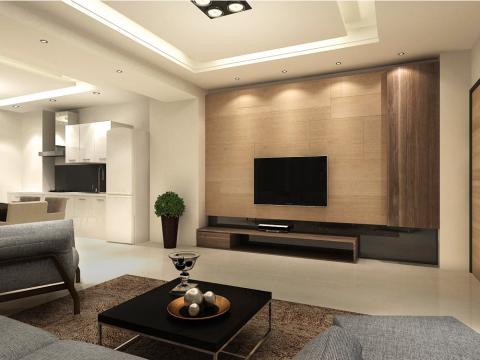 Heidi 室內設計/3D設計 - 室內設計3D渲染圖:
此案包含設計，設計師端提供設計示意圖與平面。
本案負責立面設計及材質與色調搭配。