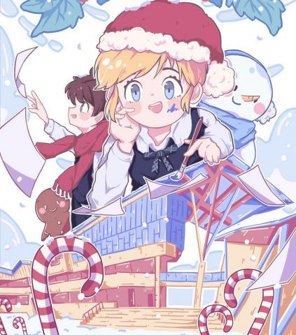 u_sen - 為學校雜誌設計的聖誕節封面