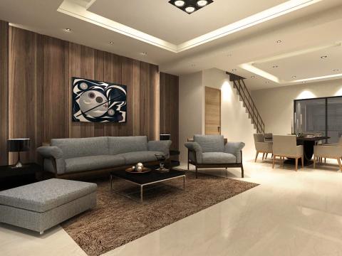 Heidi 室內設計/3D設計 - 室內設計3D渲染圖:
此案包含設計，設計師端提供設計示意圖與平面。
本案負責立面設計及材質與色調搭配。