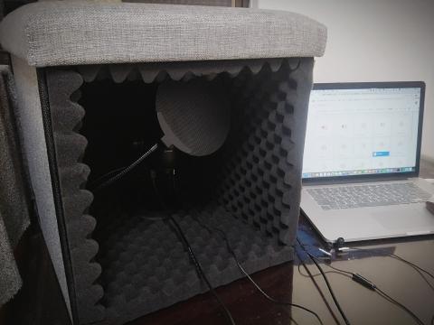 桑妮配音 - 抗噪箱+Blue Yeti雪怪麥克風