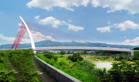 TEN - 斜張橋3D模型核成現況圖