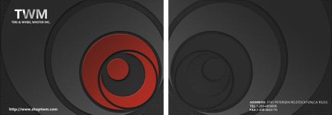 葉博文 - 輪圈目錄本
封面(左)與封底(右)設計